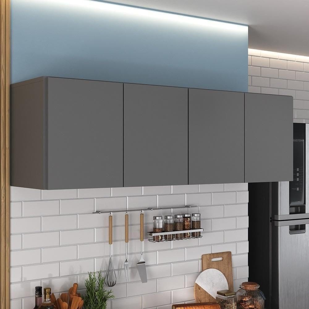 Armário de Cozinha Aéreo 4 Portas Multimóveis MP2156
